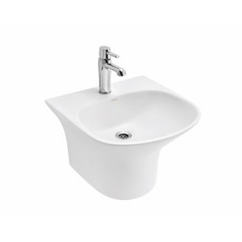 Cera Cuddle Neo One Piece Wash Basin with Integrated Pedestal 450 x 425 x 330 mm