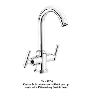ESS ESS Tarim Central Hole Basin Mixer Without Popup Waste System