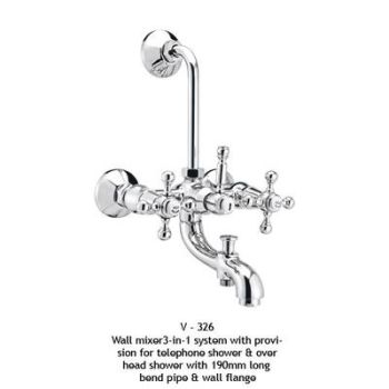 ESS ESS Victorian Wall Mixer 3-In-1 System With Provision