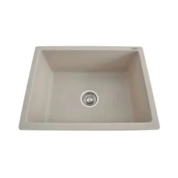 Futura Natural Quartz Single Bowl Kitchen Sink 22 x 20"