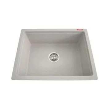 Futura Natural Quartz Single Bowl Kitchen Sink 24 x 20"
