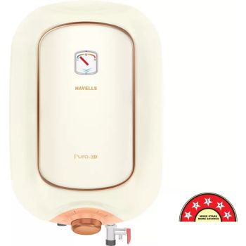Havells Puro Turbo Dx 10 L Ivory Pink Water Heater