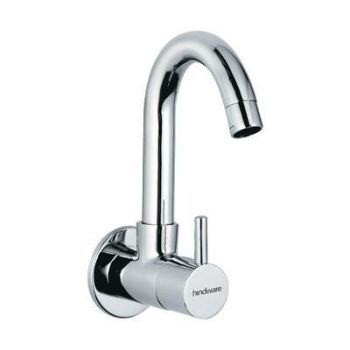 Hindware Flora Sink Cock With Extended Swivel Spout (Wall Mounted) 