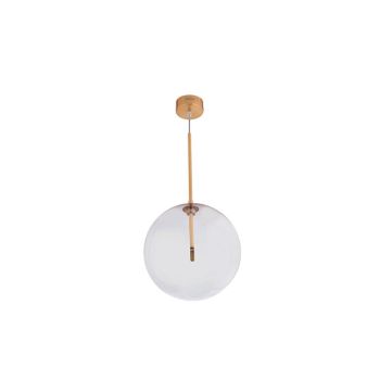 Jaquar 1 Light Clear Glass with Brushed brass finishing Pendant