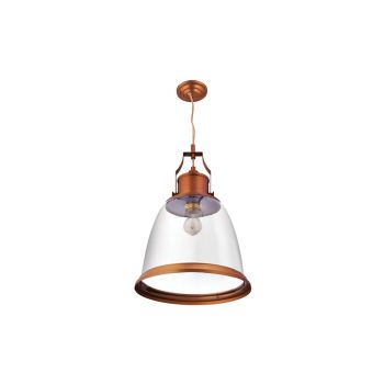 Jaquar 1 LT Copper Plated glass with Copper finish Pendant