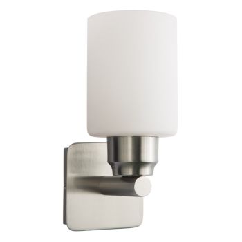 Jaquar 1 LT Opal Glass with Nickel Finishing Wall Lamp (DWL-CHR-WLRB0480SE27)