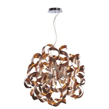 Jaquar 12 LT Aluminium curved strips with Copper finishing Pendant (DPN-COP-MD501001512C)