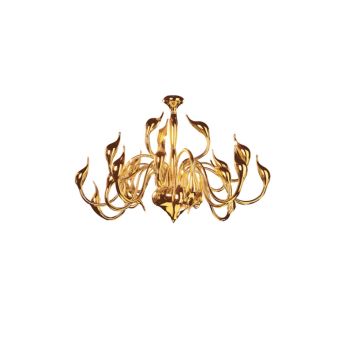 Jaquar 18 LT Meta Swan Ceiling Light with Gold finishing (DCH-GLD-MD809818A)