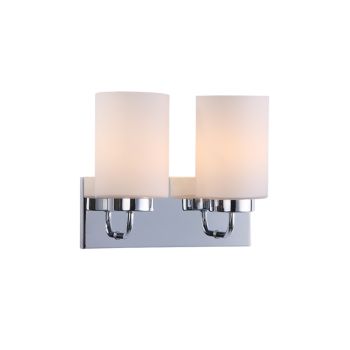 Jaquar 2 LT Frosted glass with Chrome finishing Wall Lamp (DWL-CHR-MB160275542A)