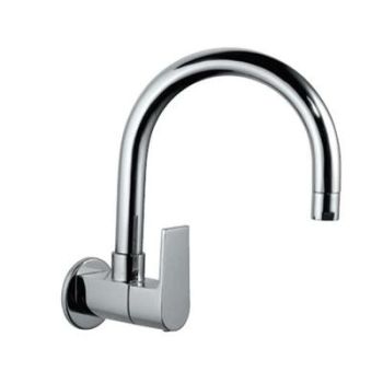 Jaquar Aria Sink Cock With Regular Swinging Spout (Wall Mounted Model) With Wall Flange