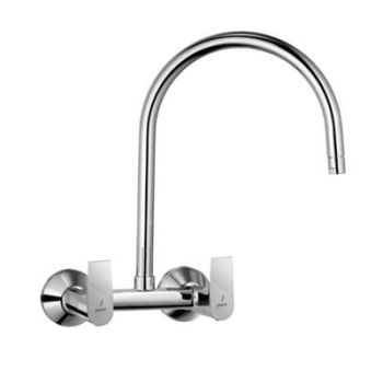 Jaquar Aria Sink Mixer With Regular Swinging Spout (Wall Mounted Model) With Connecting Legs & Wall Flanges