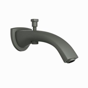 Jaquar Bath Tub Spout With Button Attachment For Hand Shower With Wall Flange Graphite