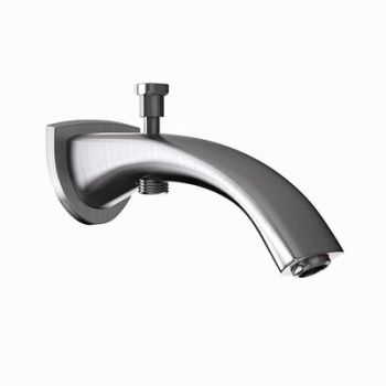 Jaquar Bath Tub Spout With Button Attachment For Hand Shower With Wall Flange Stainless Steel