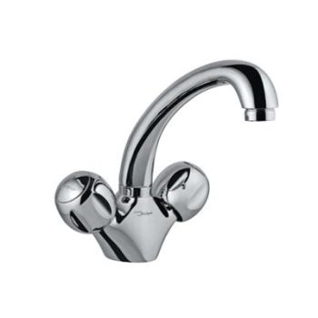 Jaquar Clarion Sink Mixer With Swinging Spout (Table Mounted Model) With 450Mm Long Braided Hoses