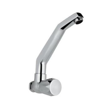 Jaquar Continental Sink Cock With Raised J Shaped Swinging Spout (Wall Mounted Model)