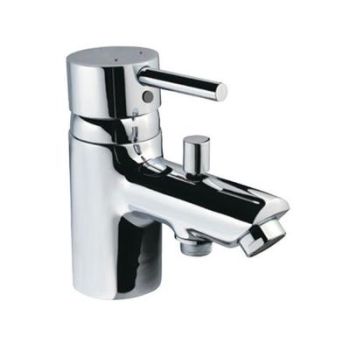 Jaquar Florentine Single Lever 1- Hole Bath & Shower Mixer (High Flow) Tub Mounted With Exposed Provision For Connection To Hand Shower With 450Mm Long Braided Hoses