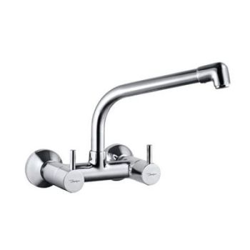 Jaquar Florentine Sink Mixer With Extended Swinging Spout (Wall Mounted Model) With Connecting Legs & Wall Flanges