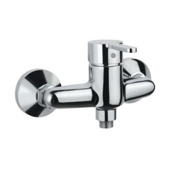 Jaquar Fusion Single Lever Exposed Shower Mixer For Connection To Hand Shower With Connecting Legs & Wall Flanges