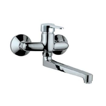 Jaquar Fusion Single Lever Sink Mixer Swinging Spout (Wall Mounted Model) With Connecting Legs & Wall Flanges