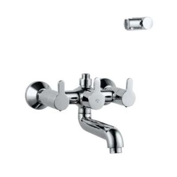 Jaquar Fusion Wall Mixer With Connector For Hand Shower Arrangement With Connecting Legs, Wall Flanges & Wall Bracket For Hand Shower