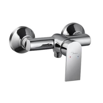 Jaquar Lyric Single Lever Exposed Shower Mixer For Connection To Hand Shower With Connecting Legs & Wall Flanges