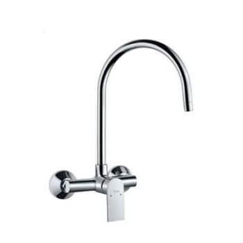 Jaquar Lyric Single Lever Sink Mixer With Swinging Spout On Upper Side (Wall Mounted Model) With Connecting Legs & Wall Flanges