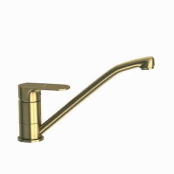 Jaquar Opal Prime Single Lever Sink Mixer With Swinging Spout (Table Mounted) With 450Mm Long Braided Hoses Antique Bronze