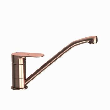 Jaquar Opal Prime Single Lever Sink Mixer With Swinging Spout (Table Mounted) With 450Mm Long Braided Hoses Antique Copper