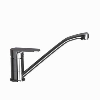 Jaquar Opal Prime Single Lever Sink Mixer With Swinging Spout (Table Mounted) With 450Mm Long Braided Hoses Stainless Steel