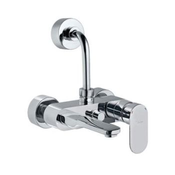 Jaquar Opal Prime Single Lever Wall Mixer With Provision For Overhead Shower With 115Mm Long Bend Pipe On Upper Side OPP-CHR-15117PM