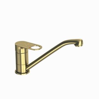 Jaquar Ornamix Prime Single Lever Sink Mixer With Swinging Spout (Table Mounted) With 450Mm Long Braided Hoses Antique Bronze