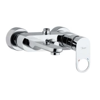 Jaquar Ornamix Prime Single Lever Wall Mixer With Provision For Connection To Exposed Shower Pipe With Connecting Legs & Wall Flanges Chrome