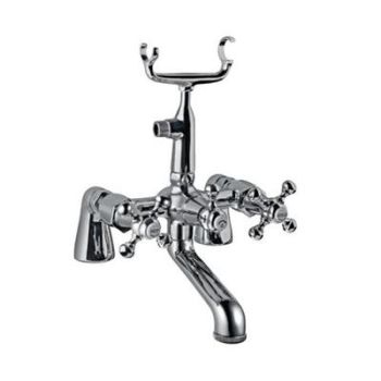 Jaquar Queens Bath Tub Mixer (Exposed Straight Legs) With Telephone Shower Arrangement & Crutch (Without Hand Shower And Shower Hose)