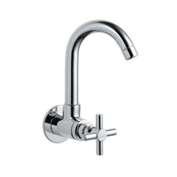 Jaquar Solo Sink Cock With Swinging Spout (Wall Mounted Model) With Wall Flange
