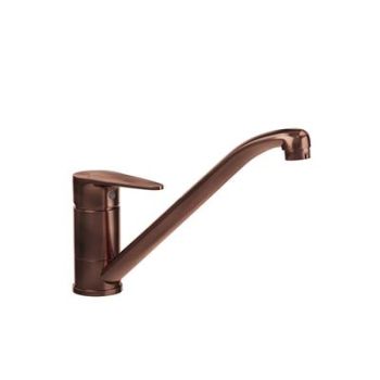 Jaquar Vignette Prime Single Lever Sink Mixer With Swinging Spout (Table Mounted) With 450Mm Long Braided Hoses Antique Copper
