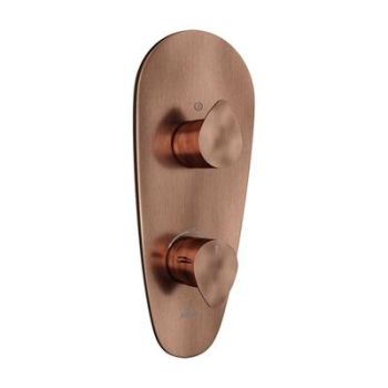 Jaquar Vignette Prime Thermostatic Shower Mixer With 2Way Diverter Antique Copper