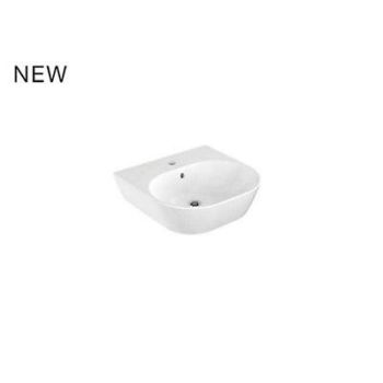 Kohler Span Round Wall Mount Lavatory (Small) With Half Pedestal White (K-24560In-0)