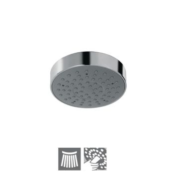 Overhead Shower ø100mm Round Shape Single Flow with Rubit Cleaning System