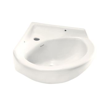 Parryware Corner Wash Basin Wall Mounted White