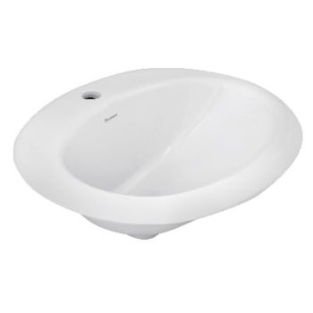 Parryware Mini Oval Self Rimming Counter Top Wash Basin White