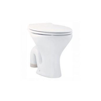 Parryware Petite Floor Mounted Water Closet S-Trap with Seat Cover and Cistern