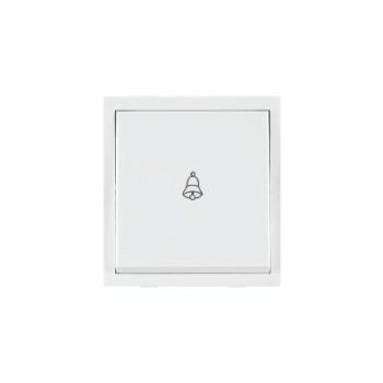Roma 10A Bell Push White Switch - 2M
