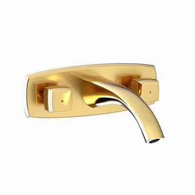 Jaquar Arc Two Concealed Stop Cocks With Basin Spout (Composite One Piece Body) Full Gold