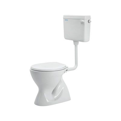 Cera Camelia Concealed Floor Mounted S-Trap Ewc Ivory  with Compass Cistern