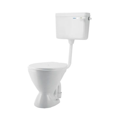Cera Camelia Floor Mounted S/P-Trap Ewc Snow-White with Congo Cistern n Camelia Seat Cover