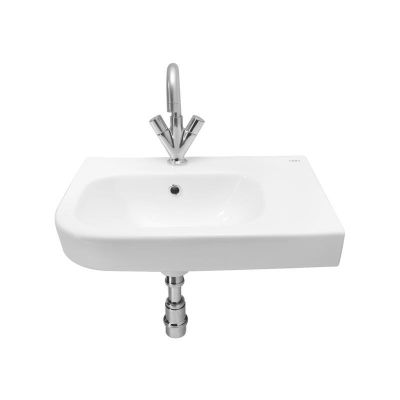 Cera Corren Wash Basins With Built-In Counter Ivory