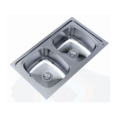 Carysil Elegance Double Bowl SS-304 Kitchen Sink - Matt Finish-45 inch x 20 inch