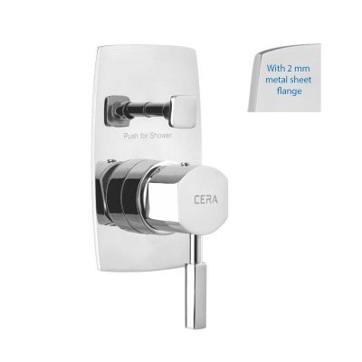 Cera Gayle High Flow Single Lever Concealed Diverter With 2 Mm Sheet Flange F1014722
