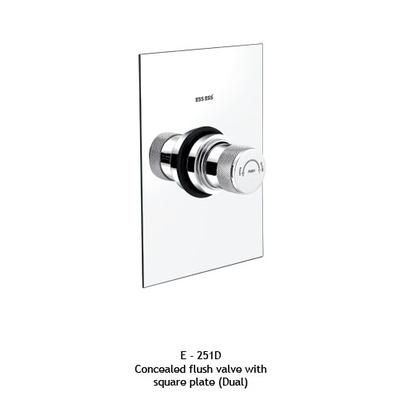 ESS ESS Concealed Flush Valve With Square Plate (Dual)