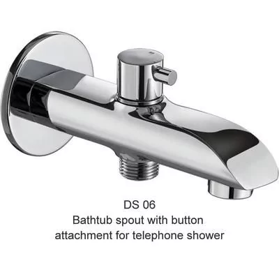 ESS ESS D Series Bathtub Spout With Button Attachment For Telephone Shower